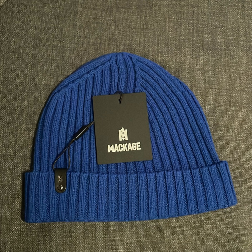 Macakge Rib-Cuff Cashmere Beanie Hat